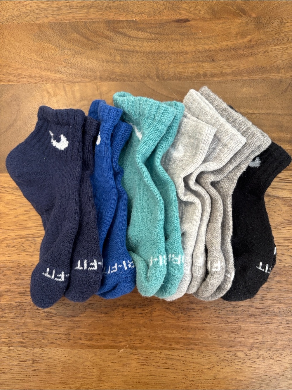 FREE ADD ON:  Nike Cushioned Kids Quarter Socks - Navy, Blue, Teal, Gray, Black